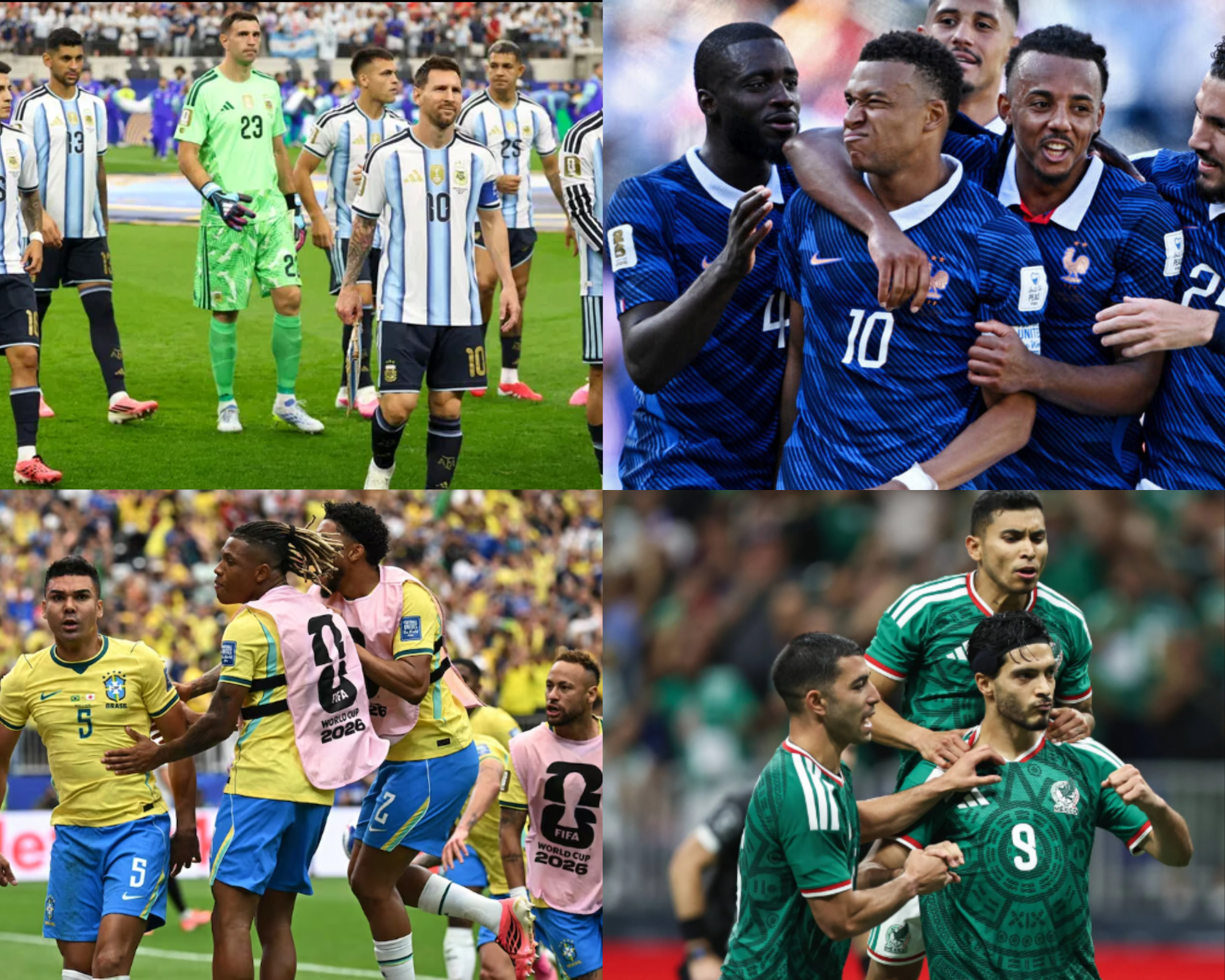 Collage de las selecciones.