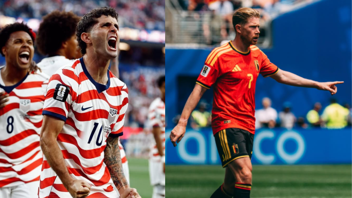 Collage Pulisic y De Bruyne